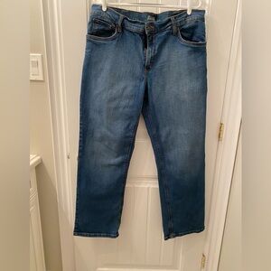 NWOT MEN’S DENVER HAYES DARK BLUE COLOUR DENIM STRAIGHT LEG JEANS IN 38 x 30